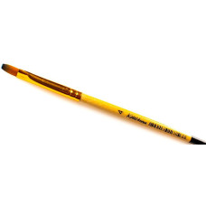 Кисть синтетика плоская Kissточка 72021 №4 длинная ручка